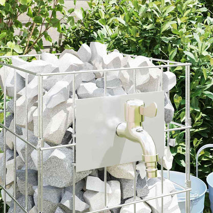 vidaXL Gabion Faucet Silver 26 x 25 x 50 cm Stainless Steel