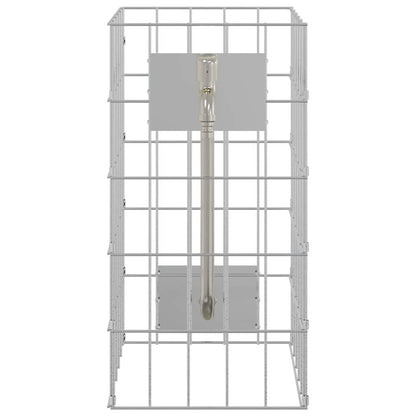 vidaXL Gabion Faucet Silver 26 x 25 x 50 cm Stainless Steel