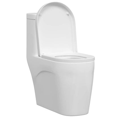 vidaXL Toilet suitable for Seat White 48 x 36.5 x 4.5 cm Polypropylene