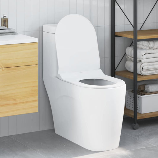 vidaXL Toilet suitable for Seat White 50 x 36 x 5 cm Polypropylene