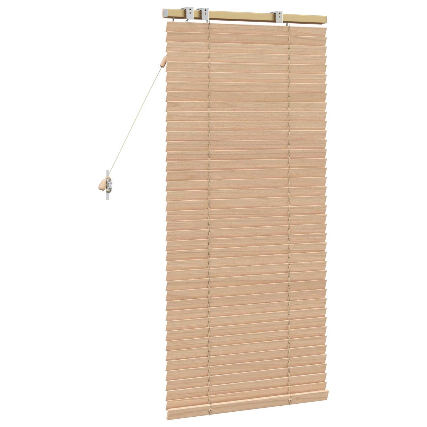 vidaXL Venetian Blind Oak Look 60 x 130 cm 35 mm Solid Paulownia Wood