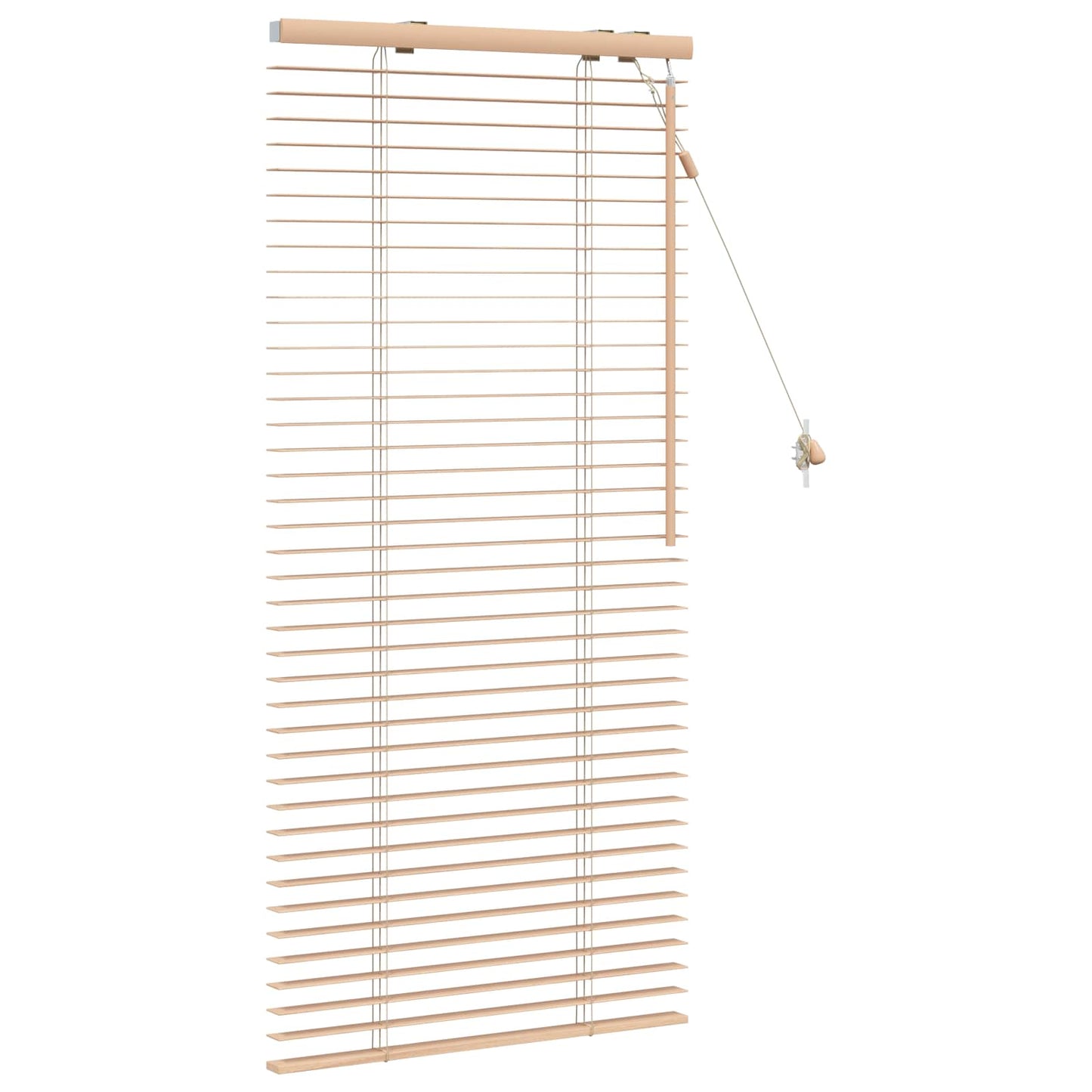 vidaXL Venetian Blind Oak Look 65 x 130 cm 35 mm Solid Paulownia Wood