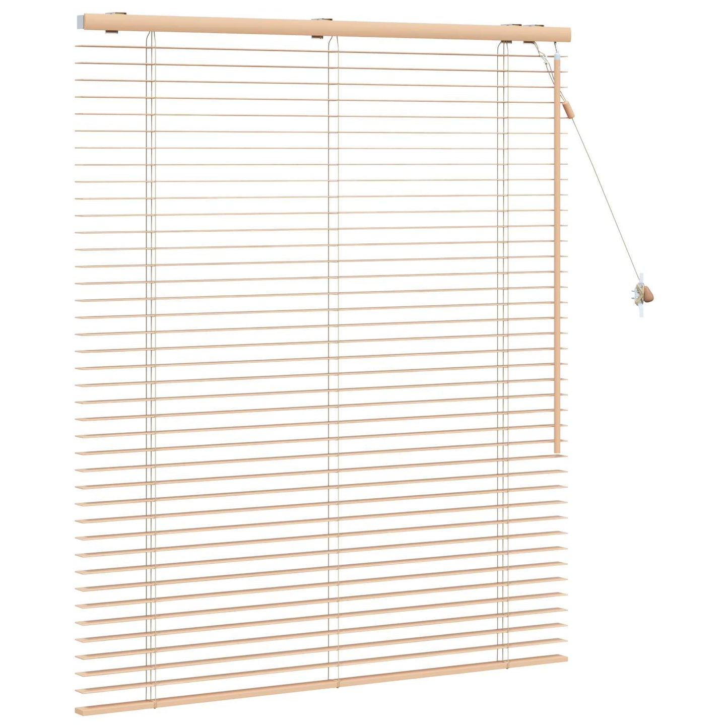 vidaXL Venetian Blind Oak Look 105 x 130 cm 35 mm Solid Paulownia Wood