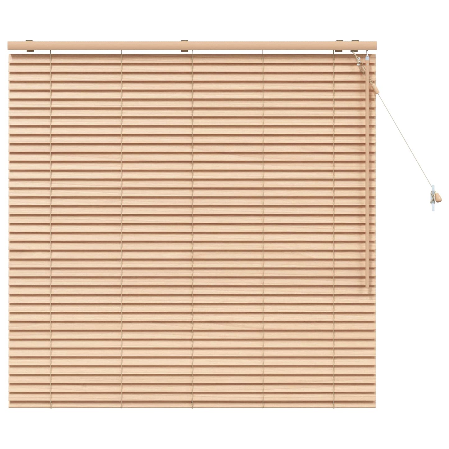 vidaXL Venetian Blind Oak Look 130 x 130 cm 35 mm Solid Paulownia Wood