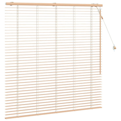 vidaXL Venetian Blind Oak Look 140 x 130 cm 35 mm Solid Paulownia Wood