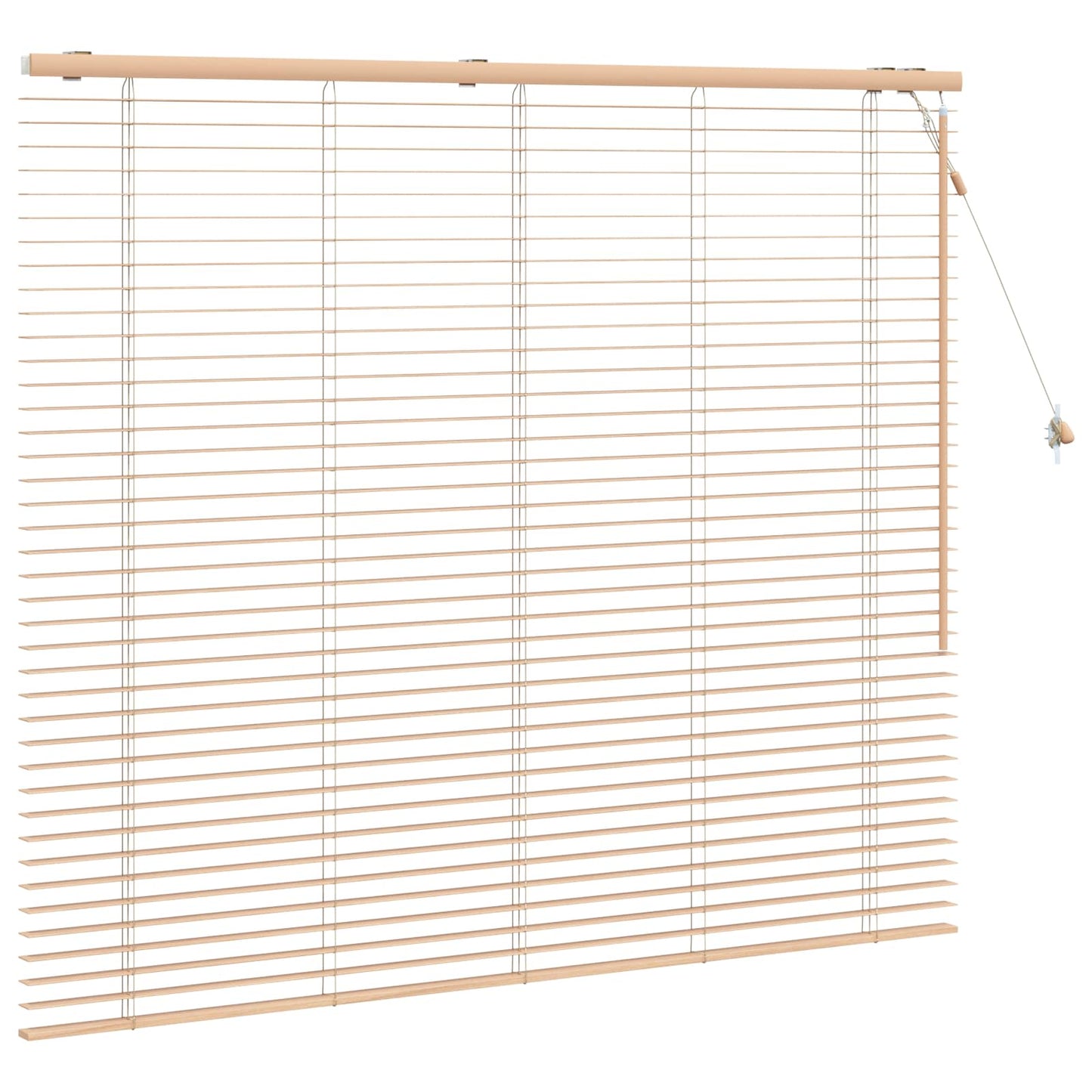 vidaXL Venetian Blind Oak Look 155 x 130 cm 35 mm Solid Paulownia Wood