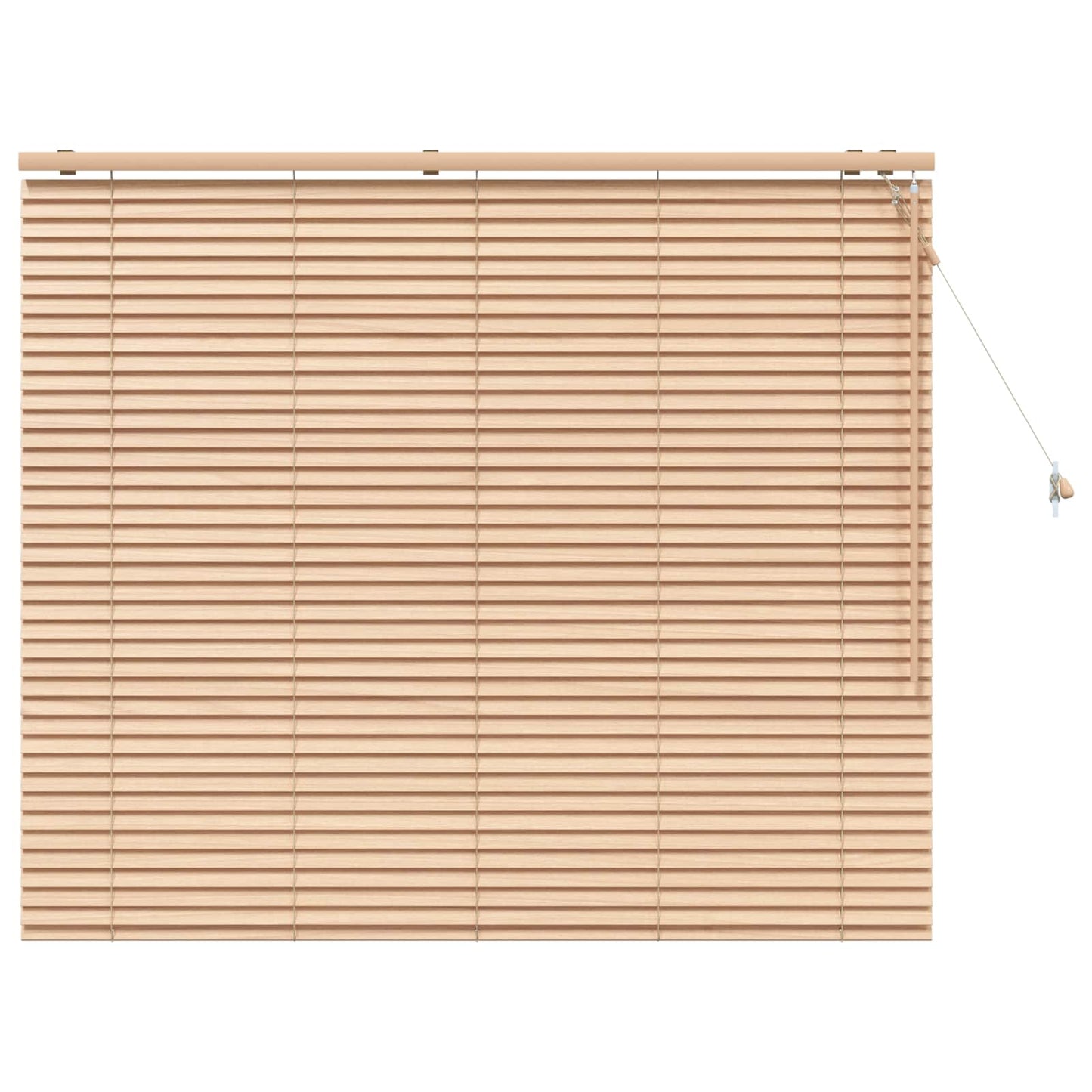vidaXL Venetian Blind Oak Look 160 x 130 cm 35 mm Solid Paulownia Wood