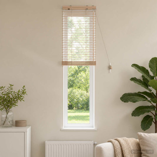 vidaXL Venetian Blind Oak Look 45 x 160 cm 35 mm Solid Paulownia Wood