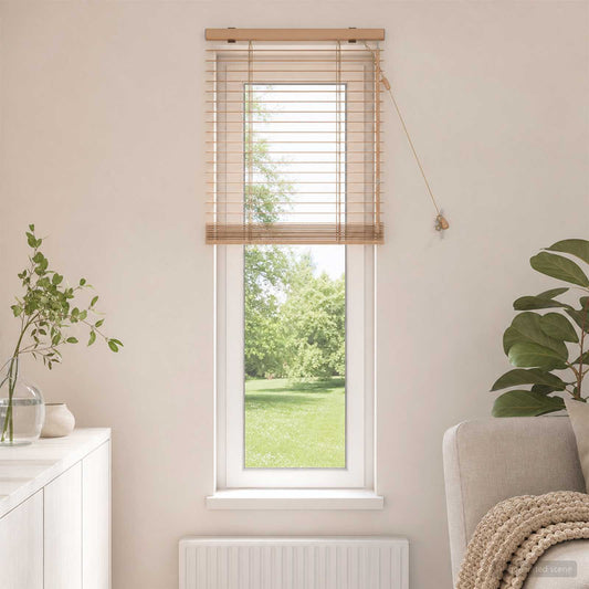vidaXL Venetian Blind Oak Look 55 x 160 cm 35 mm Solid Paulownia Wood