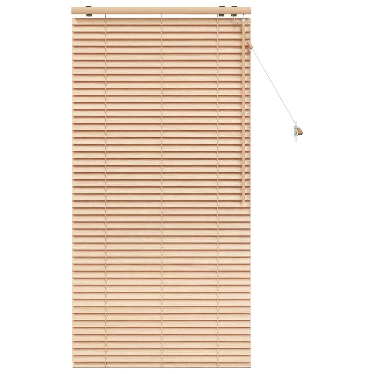 vidaXL Venetian Blind Oak Look 75 x 160 cm 35 mm Solid Paulownia Wood