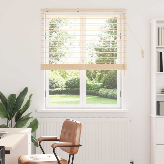 vidaXL Venetian Blind Oak Look 110 x 160 cm 35 mm Solid Paulownia Wood