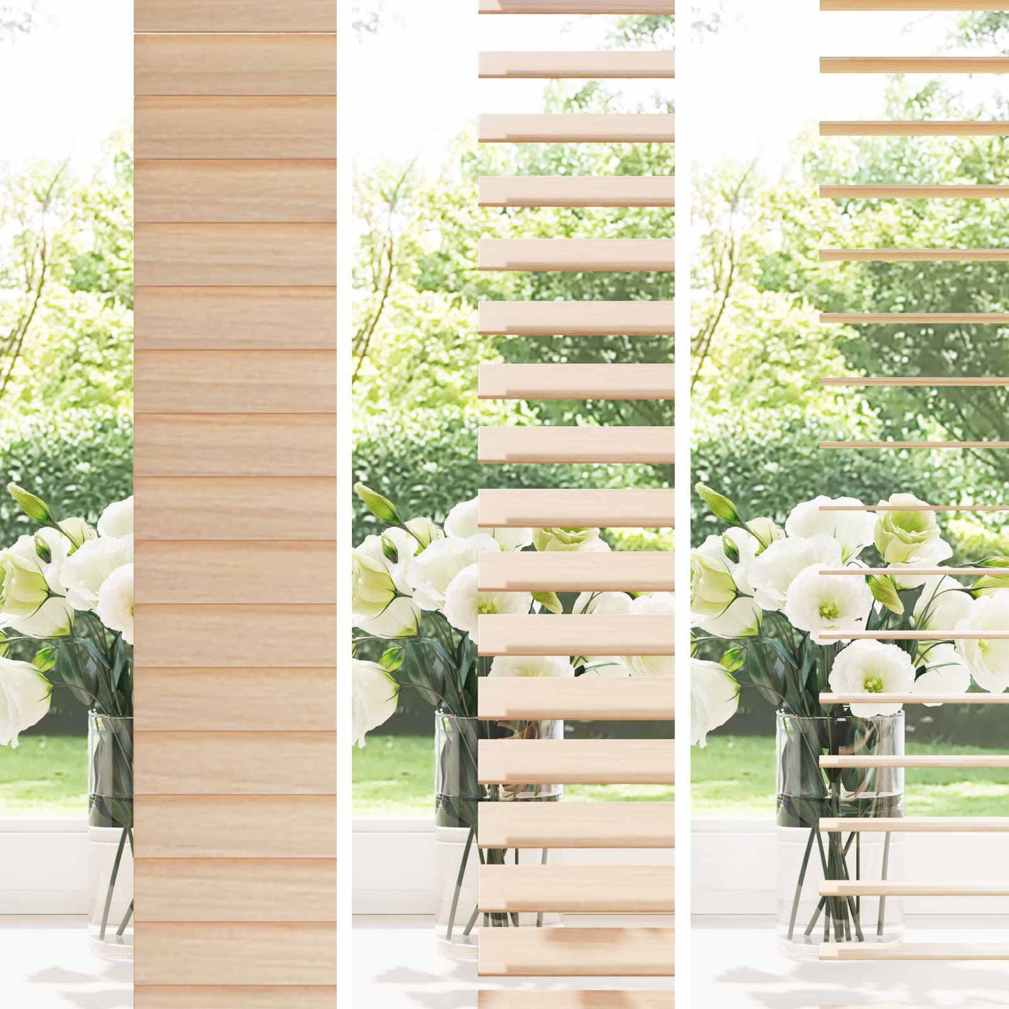 vidaXL Venetian Blind Oak Look 110 x 160 cm 35 mm Solid Paulownia Wood