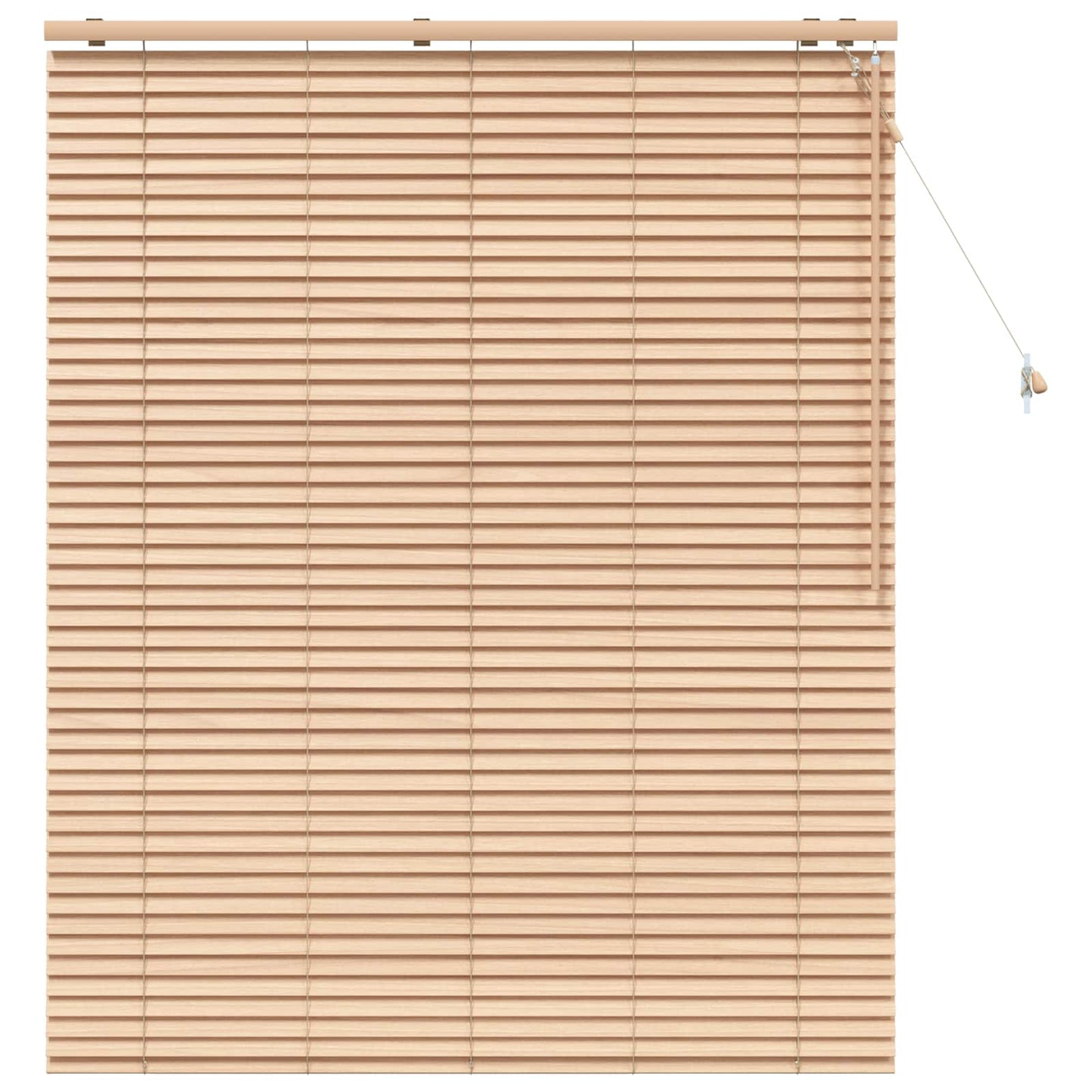 vidaXL Venetian Blind Oak Look 140 x 160 cm 35 mm Solid Paulownia Wood