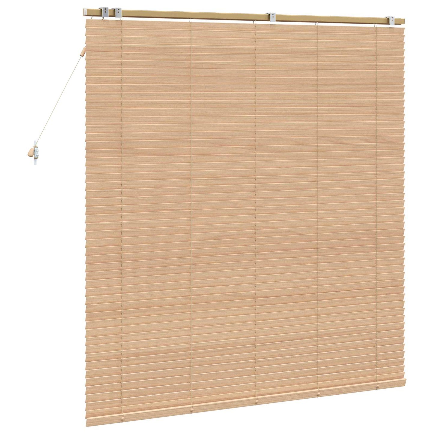 vidaXL Venetian Blind Oak Look 160 x 160 cm 35 mm Solid Paulownia Wood