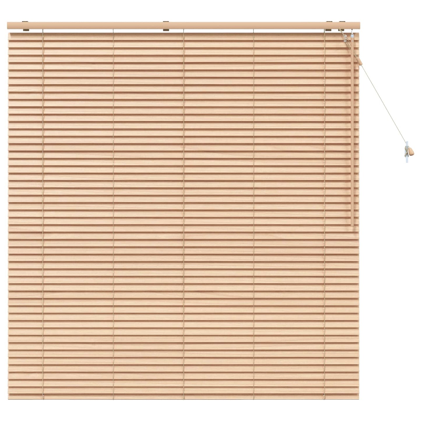 vidaXL Venetian Blind Oak Look 160 x 160 cm 35 mm Solid Paulownia Wood