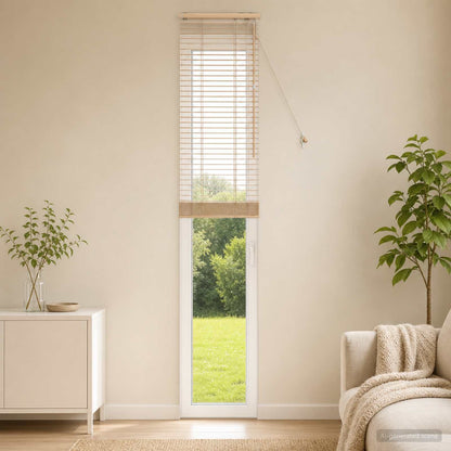 vidaXL Venetian Blind Oak Look 50 x 250 cm 35 mm Solid Paulownia Wood