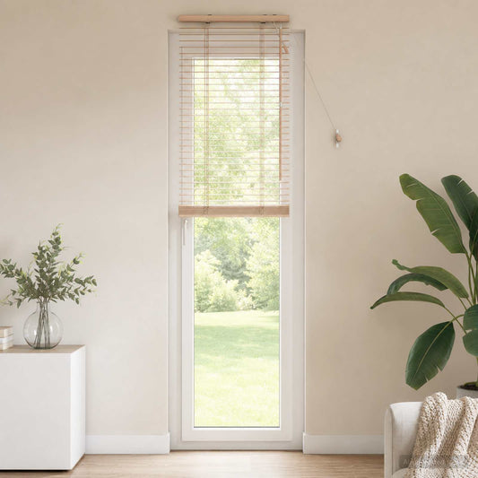 vidaXL Venetian Blind Oak Look 55 x 250 cm 35 mm Solid Paulownia Wood