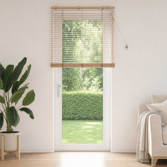 vidaXL Venetian Blind Oak Look 80 x 250 cm 35 mm Solid Paulownia Wood