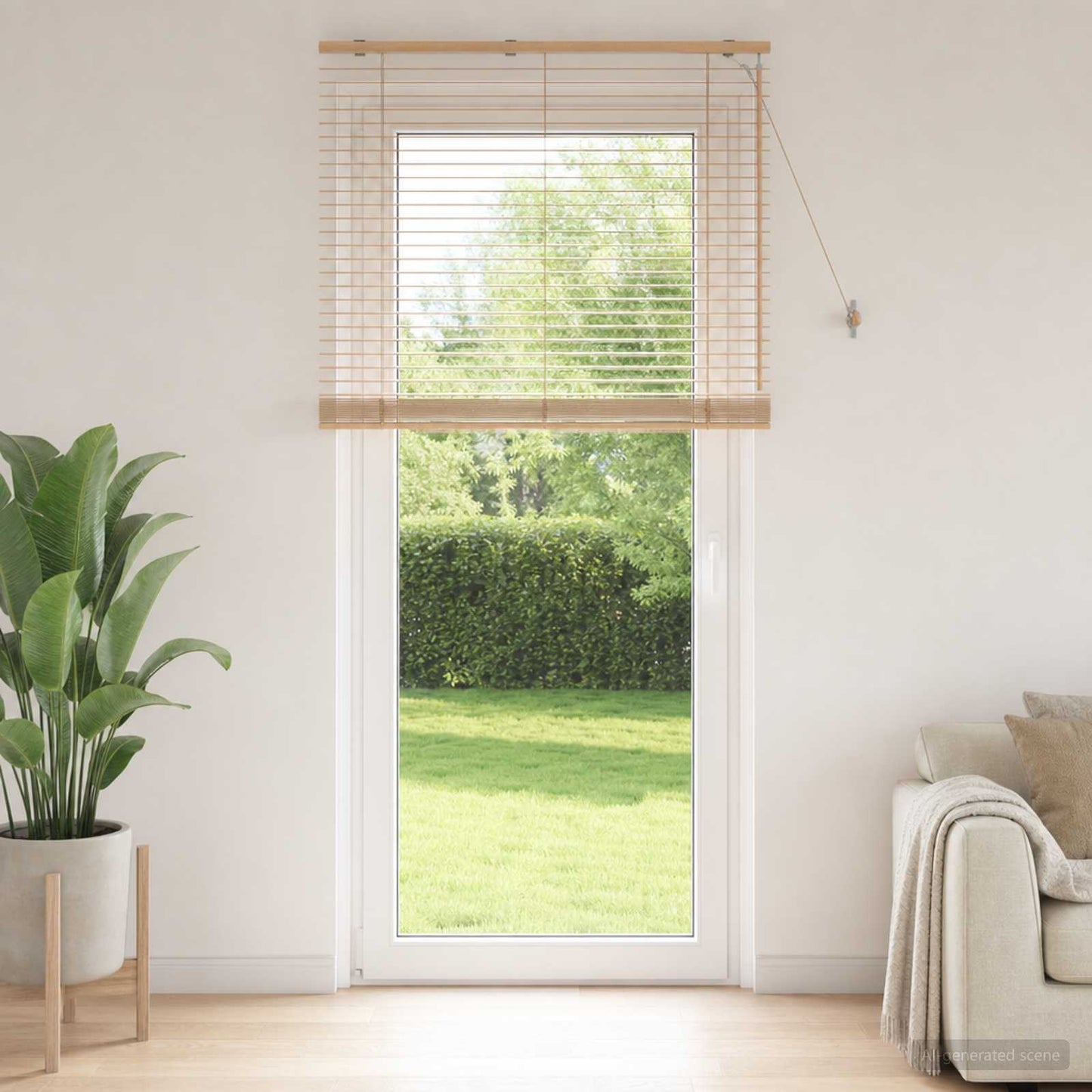 vidaXL Venetian Blind Oak Look 115 x 250 cm 35 mm Solid Paulownia Wood