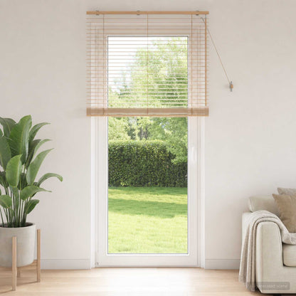 vidaXL Venetian Blind Oak Look 115 x 250 cm 35 mm Solid Paulownia Wood