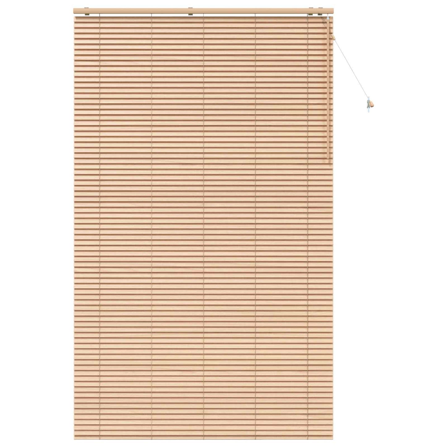 vidaXL Venetian Blind Oak Look 155 x 250 cm 35 mm Solid Paulownia Wood
