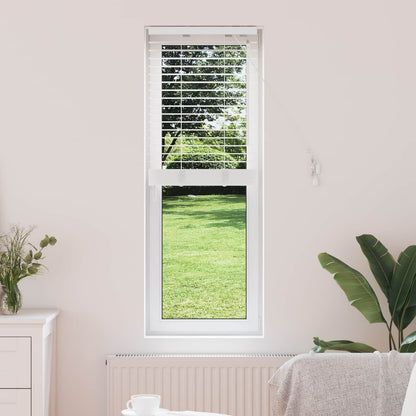 vidaXL Venetian Blind White 40 x 130 cm 35 mm Solid Paulownia Wood