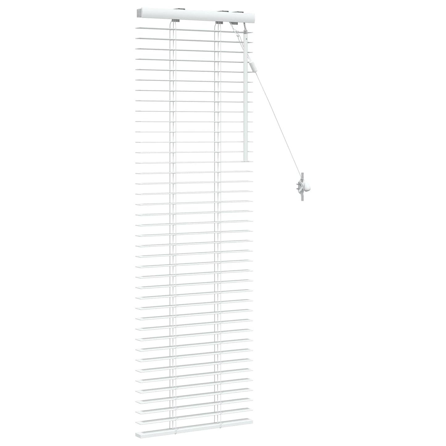 vidaXL Venetian Blind White 40 x 130 cm 35 mm Solid Paulownia Wood