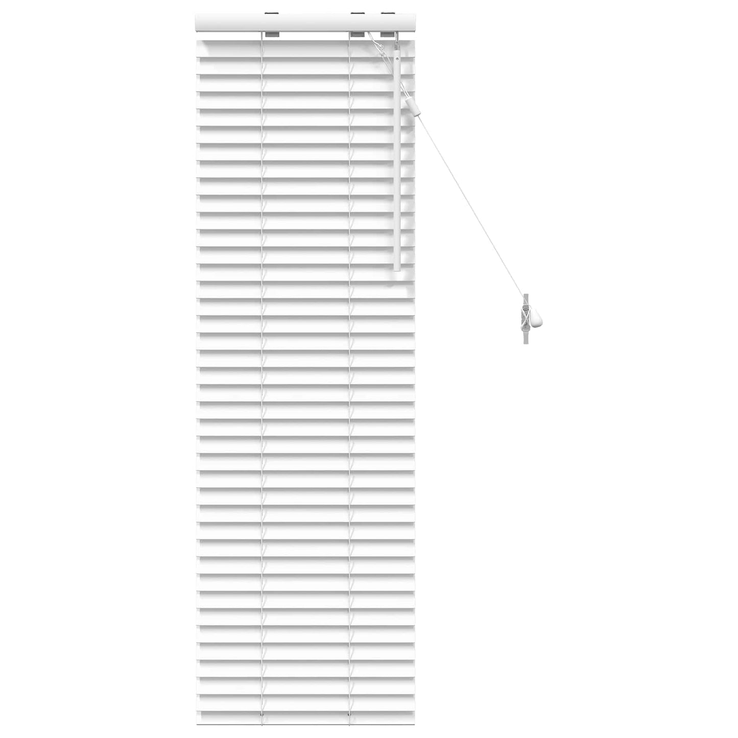 vidaXL Venetian Blind White 40 x 130 cm 35 mm Solid Paulownia Wood