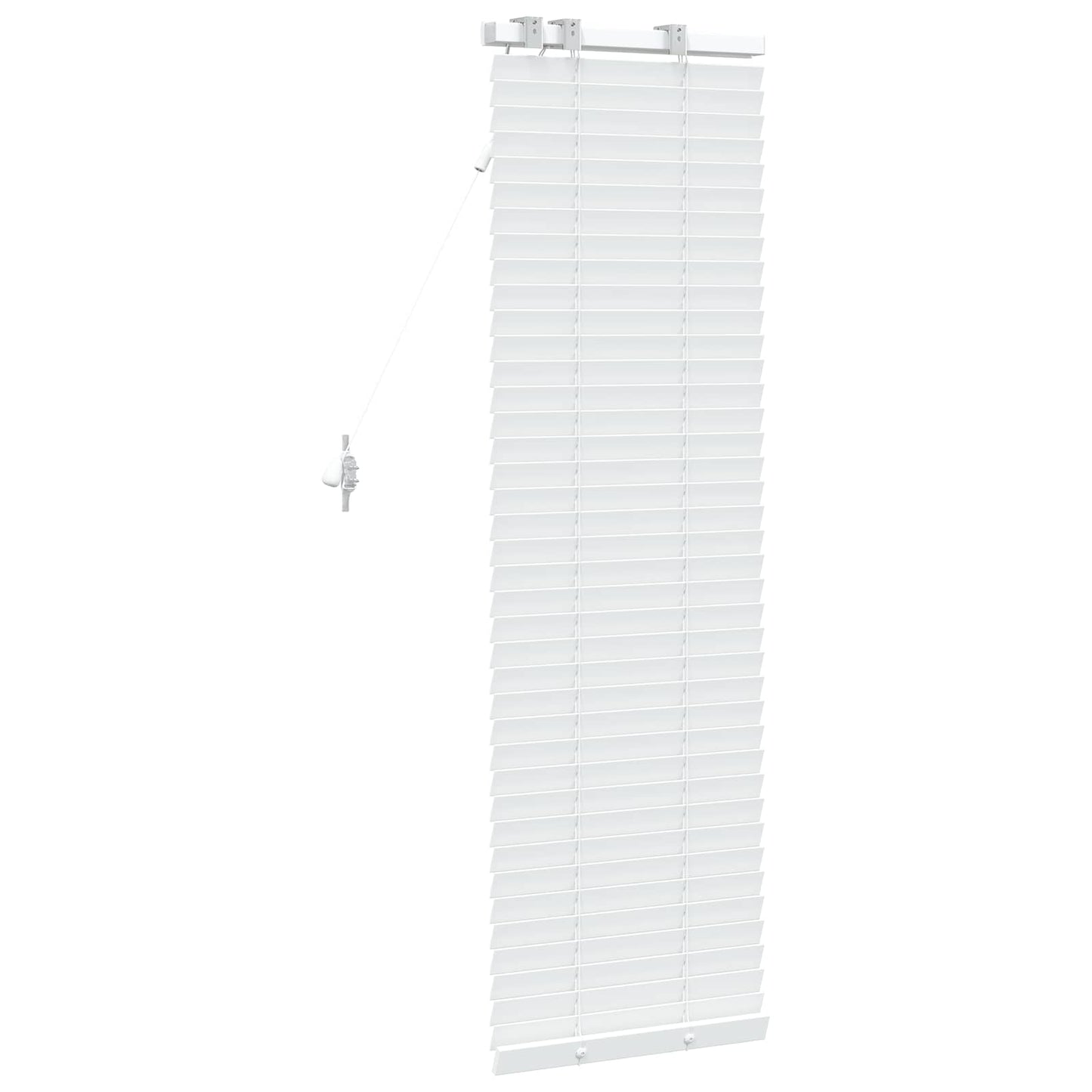 vidaXL Venetian Blind White 45 x 130 cm 35 mm Solid Paulownia Wood