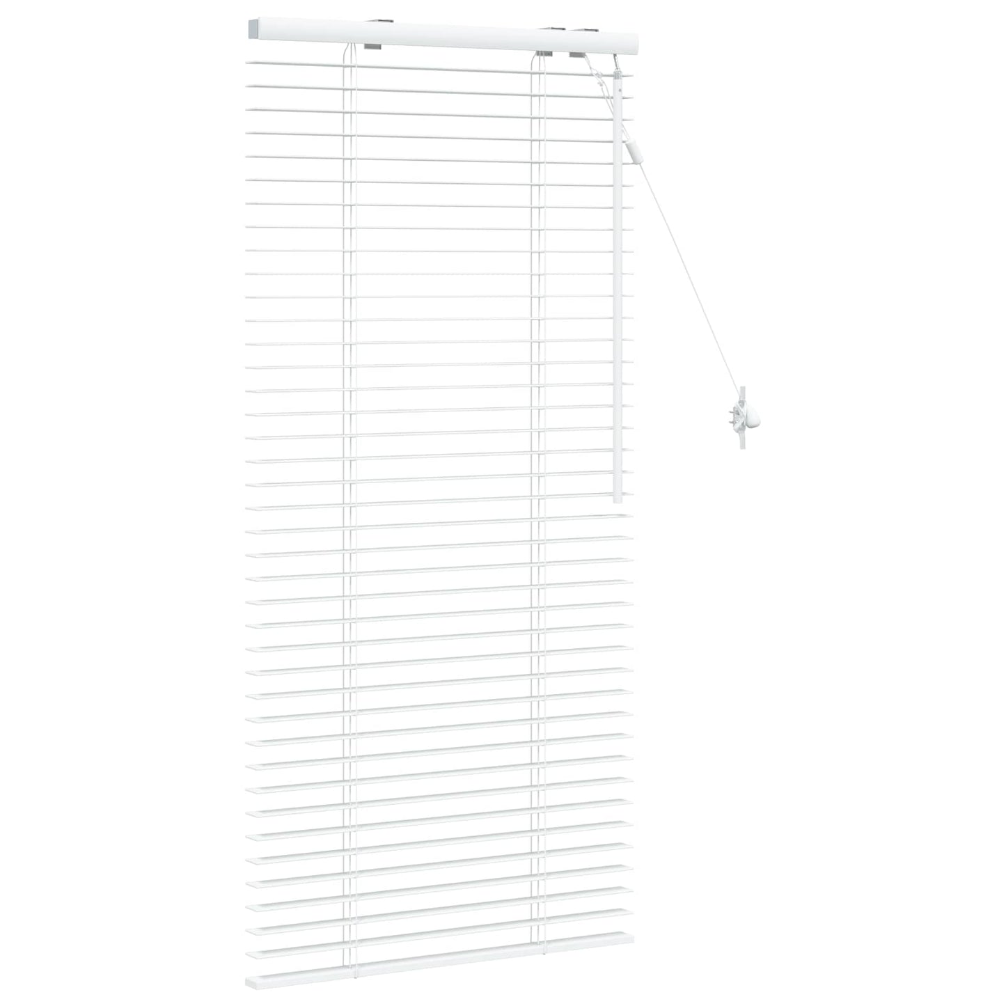 vidaXL Venetian Blind White 60 x 130 cm 35 mm Solid Paulownia Wood