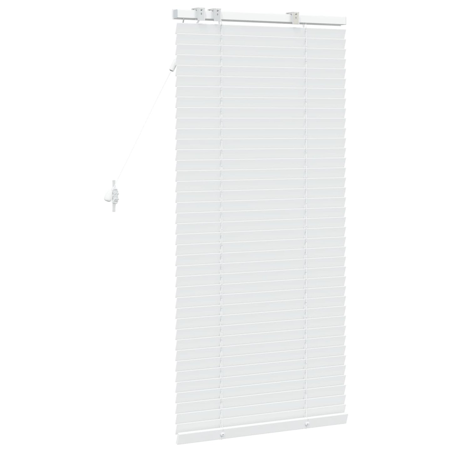 vidaXL Venetian Blind White 60 x 130 cm 35 mm Solid Paulownia Wood