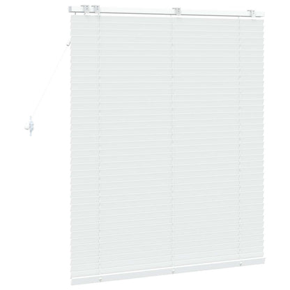 vidaXL Venetian Blind White 105 x 130 cm 35 mm Solid Paulownia Wood