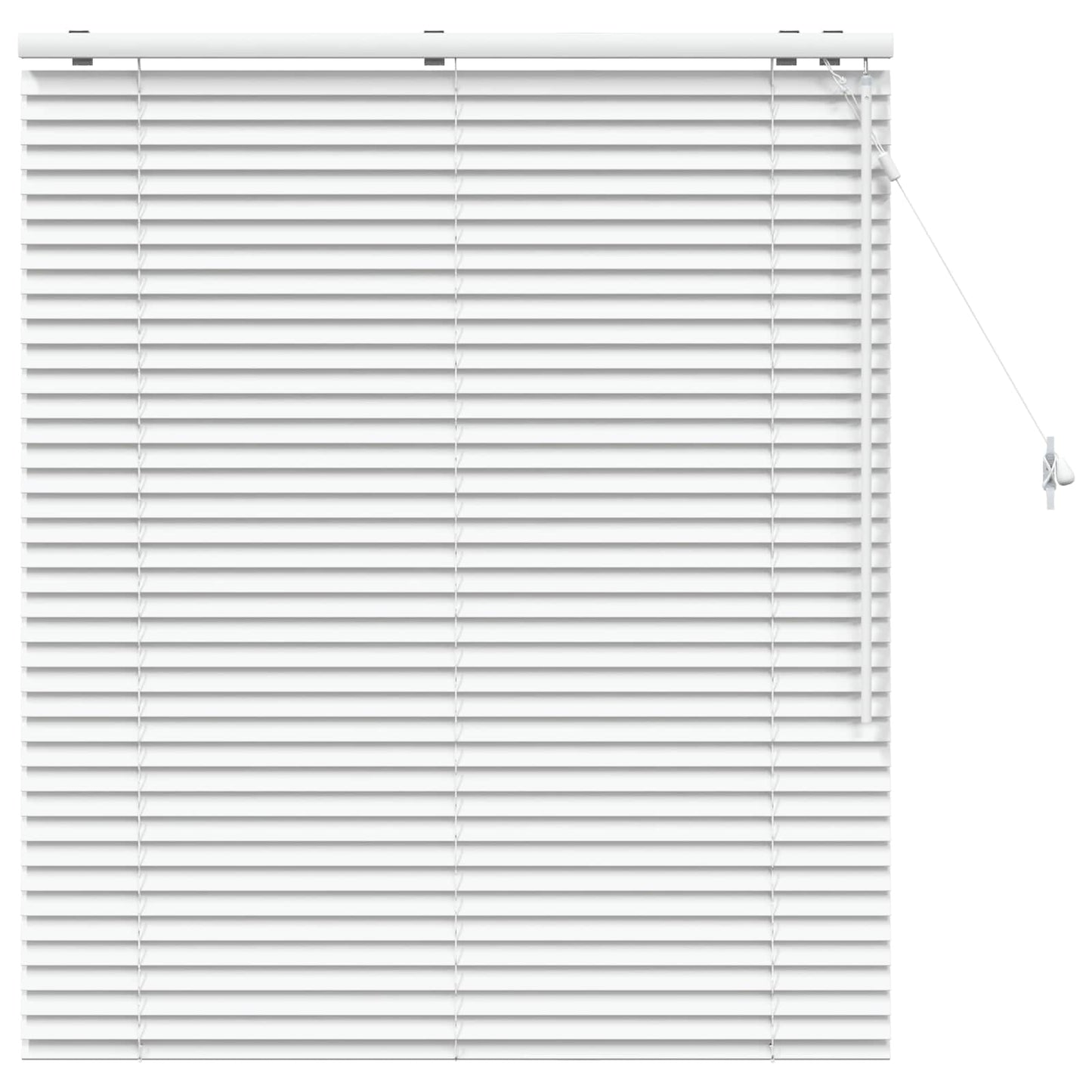 vidaXL Venetian Blind White 115 x 130 cm 35 mm Solid Paulownia Wood