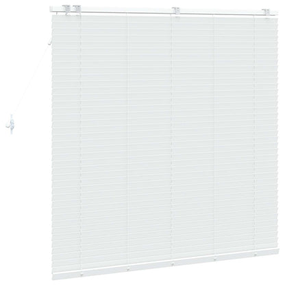 vidaXL Venetian Blind White 125 x 130 cm 35 mm Solid Paulownia Wood