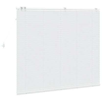 vidaXL Venetian Blind White 145 x 130 cm 35 mm Solid Paulownia Wood