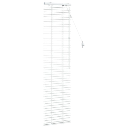 vidaXL Venetian Blind White 50 x 160 cm 35 mm Solid Paulownia Wood