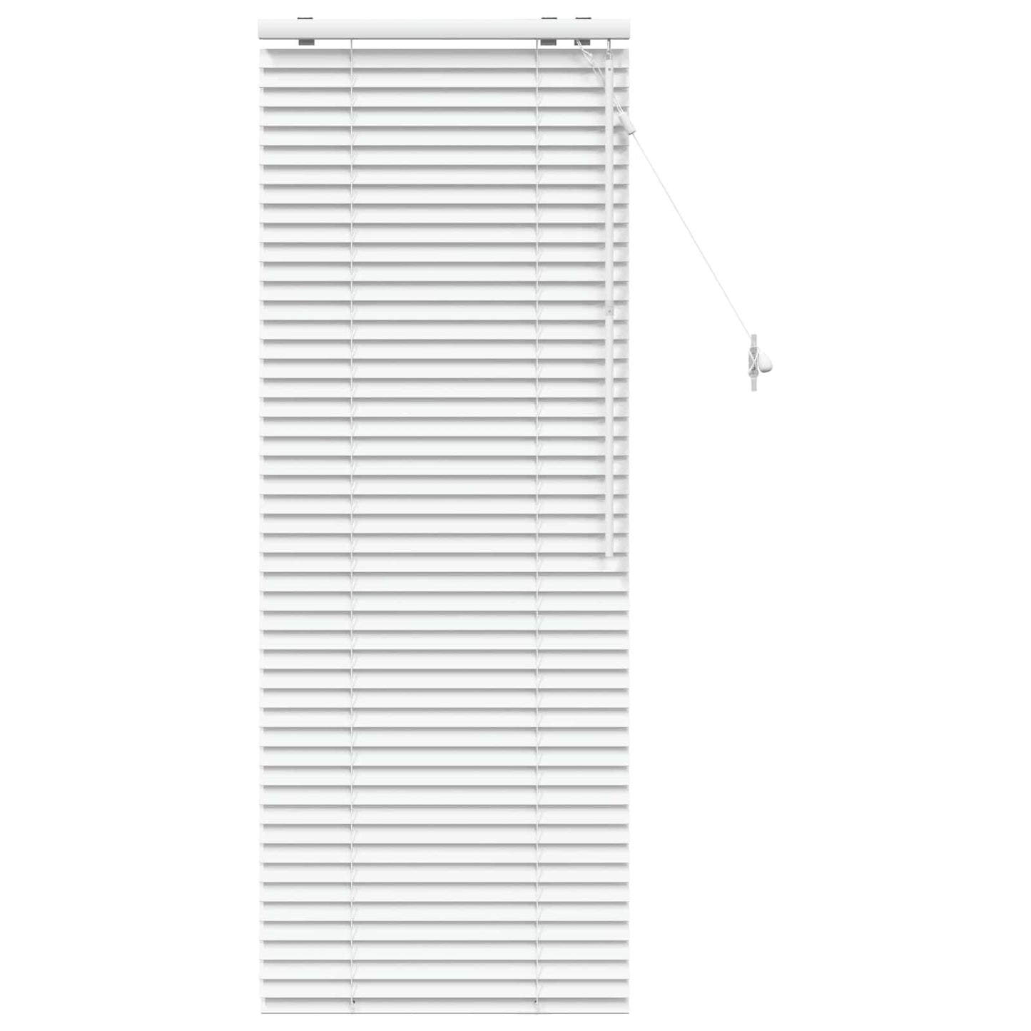 vidaXL Venetian Blind White 55 x 160 cm 35 mm Solid Paulownia Wood