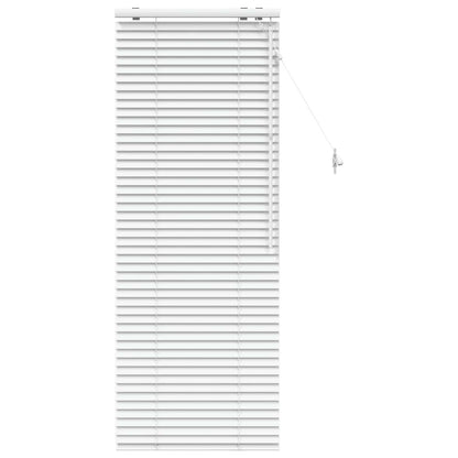 vidaXL Venetian Blind White 55 x 160 cm 35 mm Solid Paulownia Wood