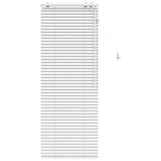 vidaXL Venetian Blind White 60 x 160 cm 35 mm Solid Paulownia Wood