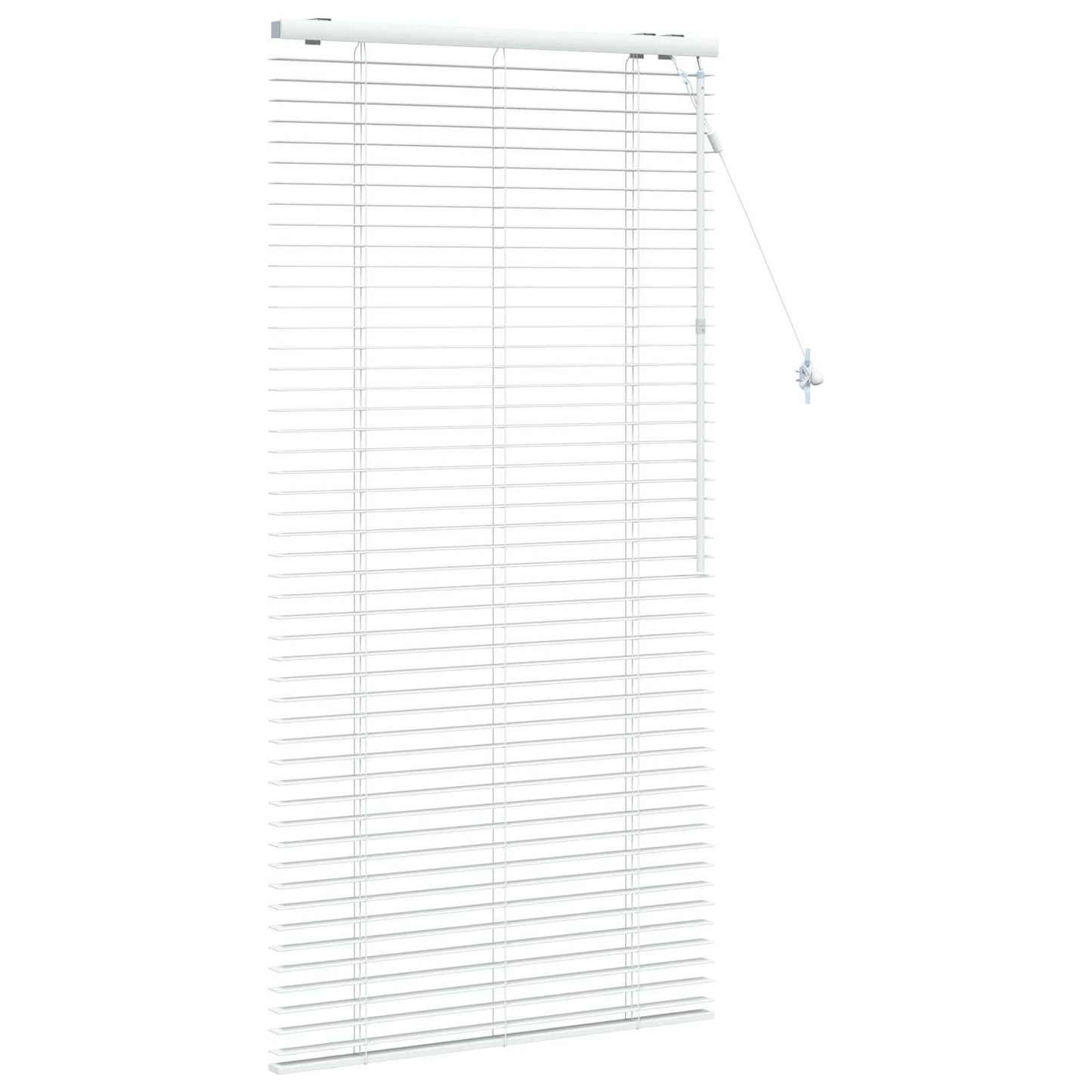 vidaXL Venetian Blind White 70 x 160 cm 35 mm Solid Paulownia Wood
