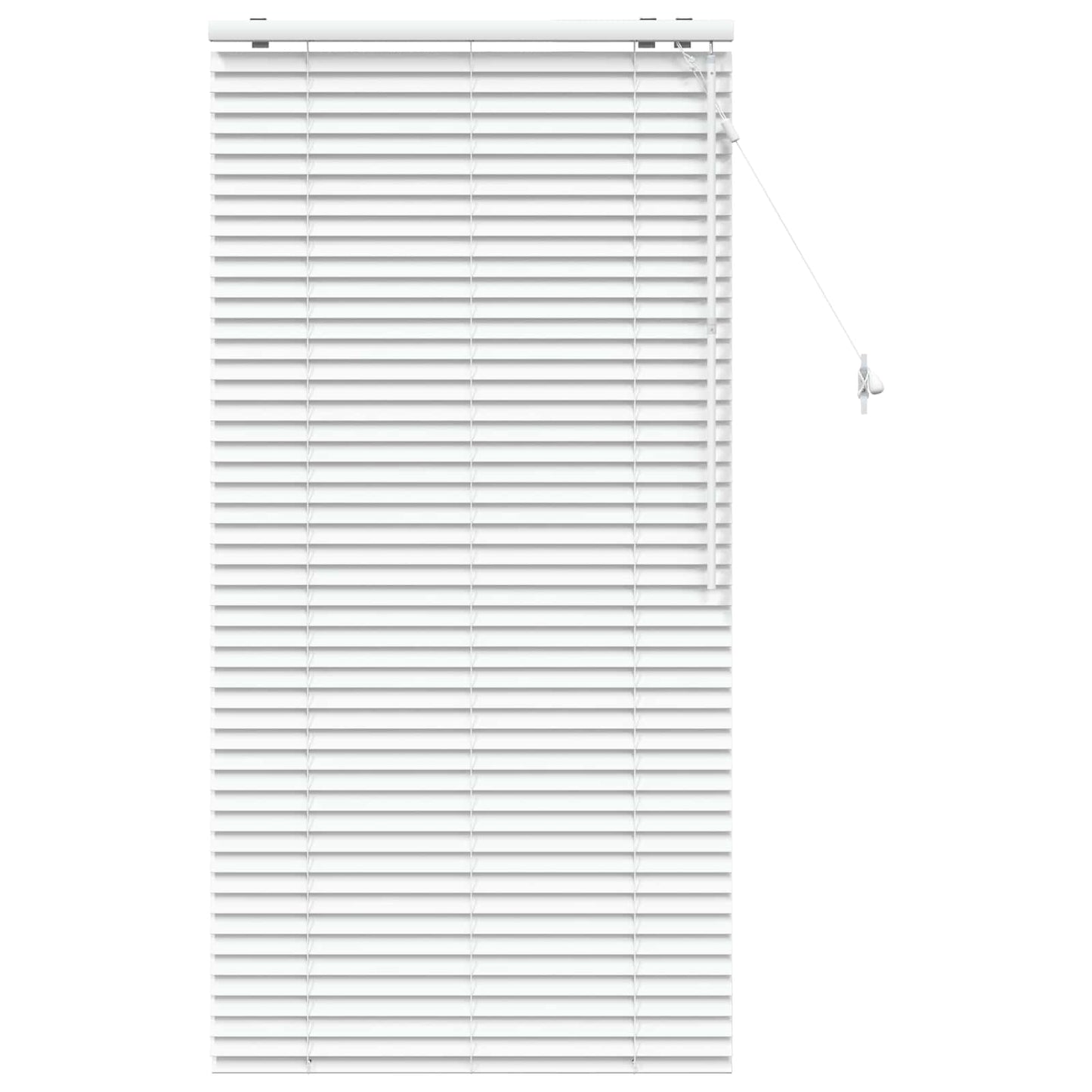 vidaXL Venetian Blind White 70 x 160 cm 35 mm Solid Paulownia Wood