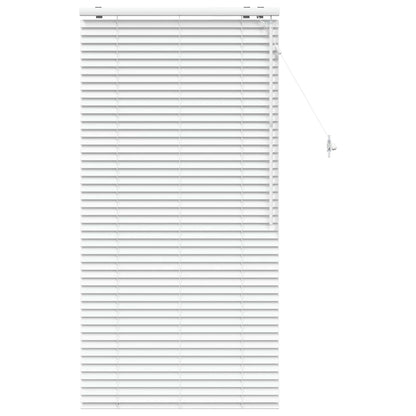 vidaXL Venetian Blind White 75 x 160 cm 35 mm Solid Paulownia Wood