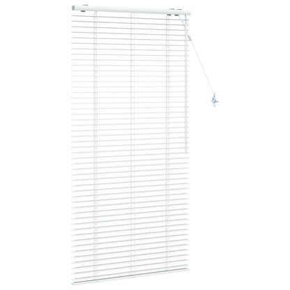 vidaXL Venetian Blind White 85 x 160 cm 35 mm Solid Paulownia Wood