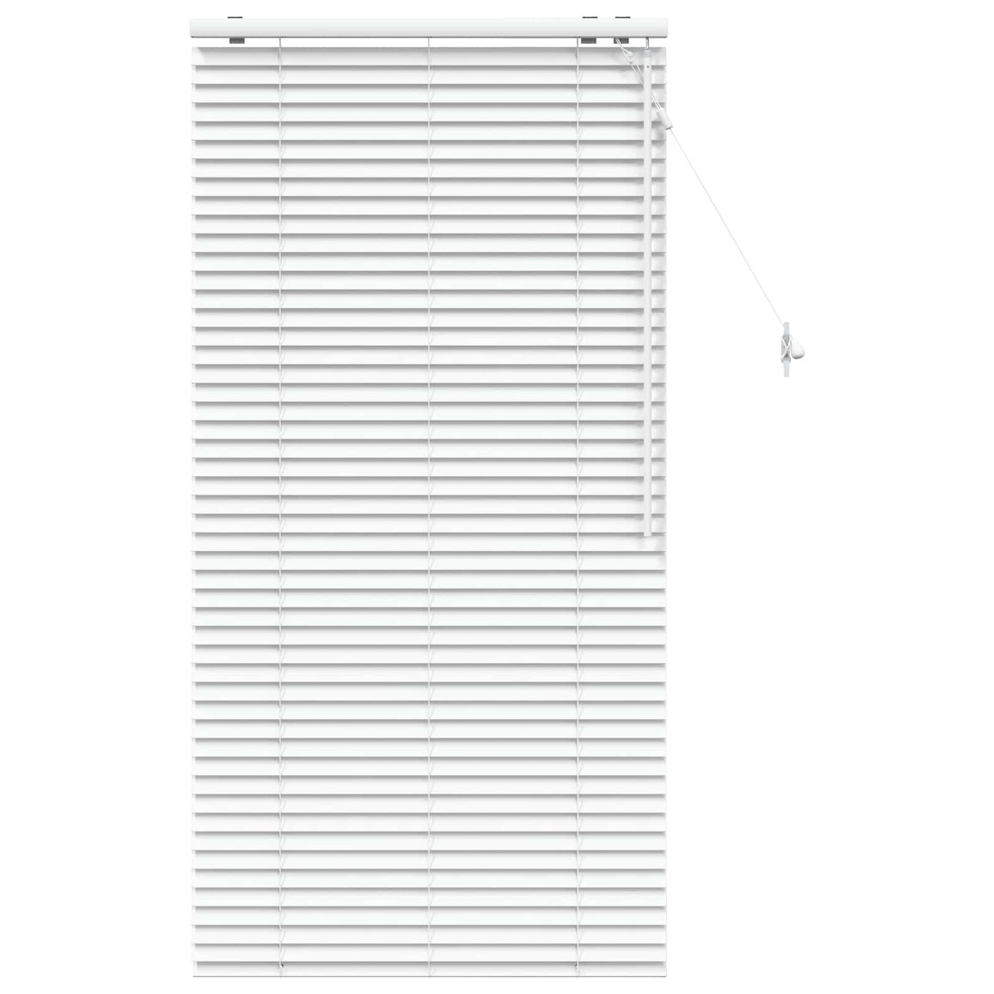 vidaXL Venetian Blind White 95 x 160 cm 35 mm Solid Paulownia Wood