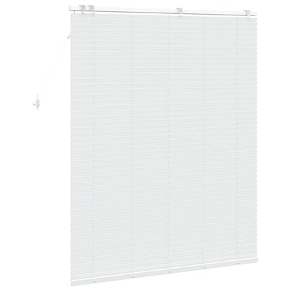 vidaXL Venetian Blind White 130 x 160 cm 35 mm Solid Paulownia Wood