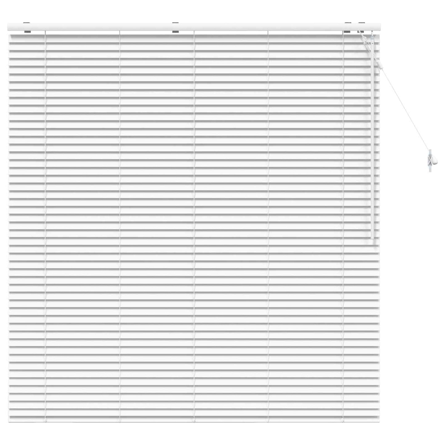 vidaXL Venetian Blind White 145 x 160 cm 35 mm Solid Paulownia Wood