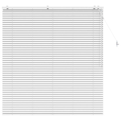 vidaXL Venetian Blind White 145 x 160 cm 35 mm Solid Paulownia Wood