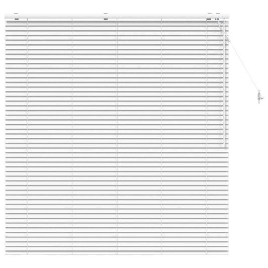 vidaXL Venetian Blind White 150 x 160 cm 35 mm Solid Paulownia Wood