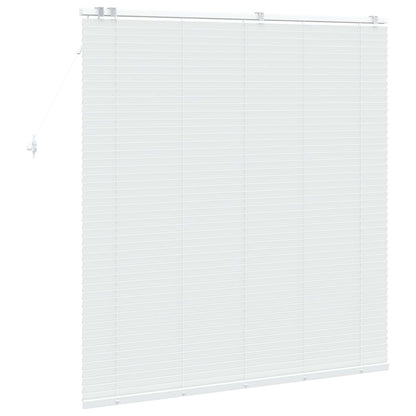 vidaXL Venetian Blind White 155 x 160 cm 35 mm Solid Paulownia Wood