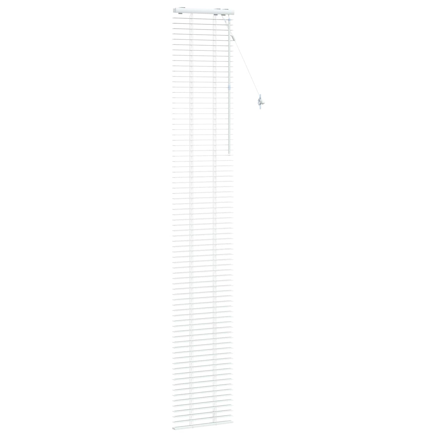vidaXL Venetian Blind White 45 x 250 cm 35 mm Solid Paulownia Wood